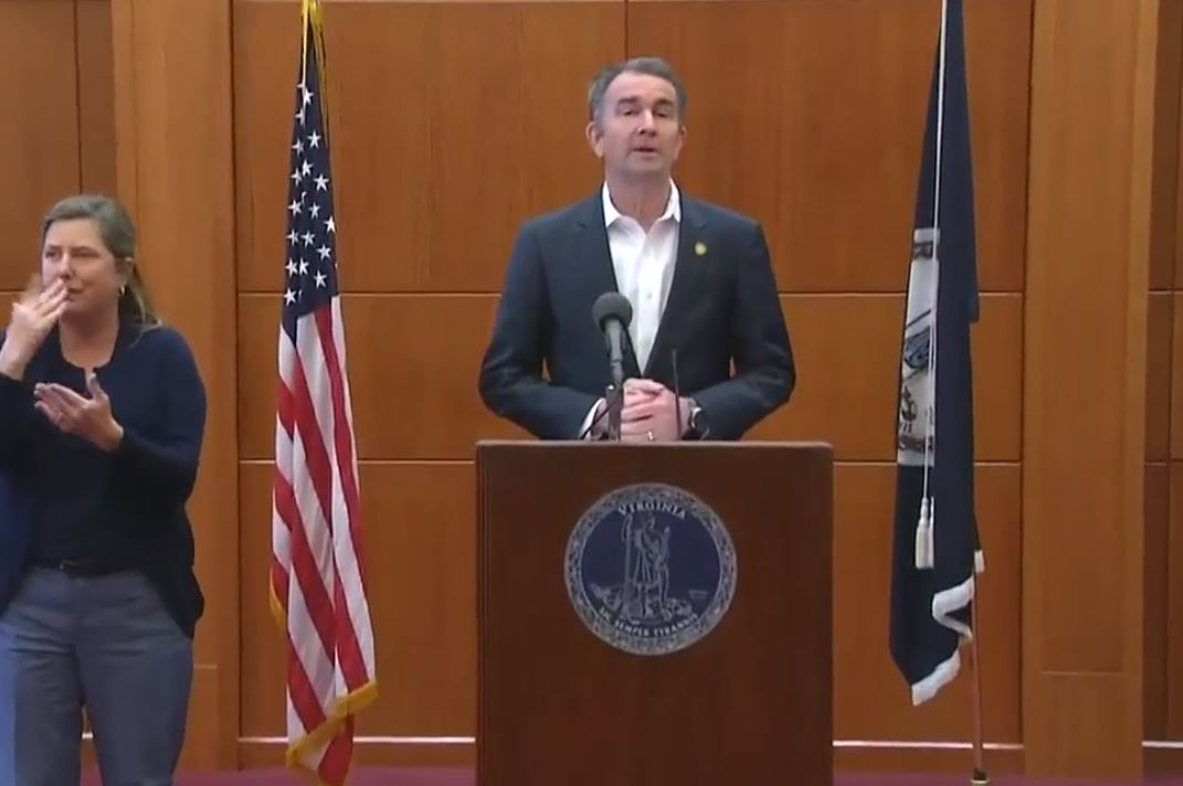 Governor Northam Issues “Stay-At-Home” Order for Virginia Residents