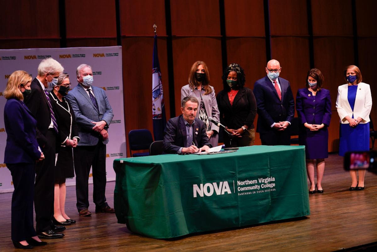 Governor Northam Signs Legislation Creating Tuition-Free Community College