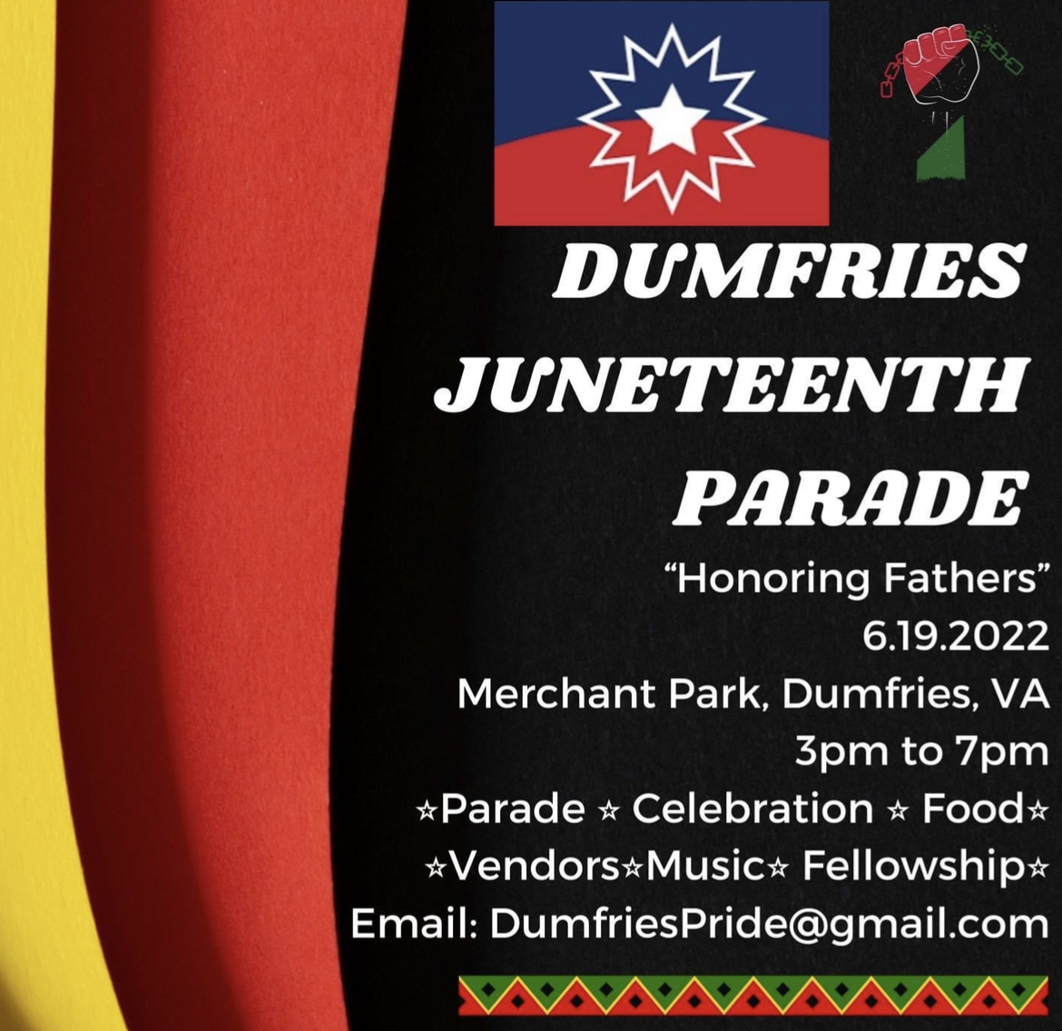 Dumfries to host Annual Juneteenth Parade and Jubilee Honoring Fathers