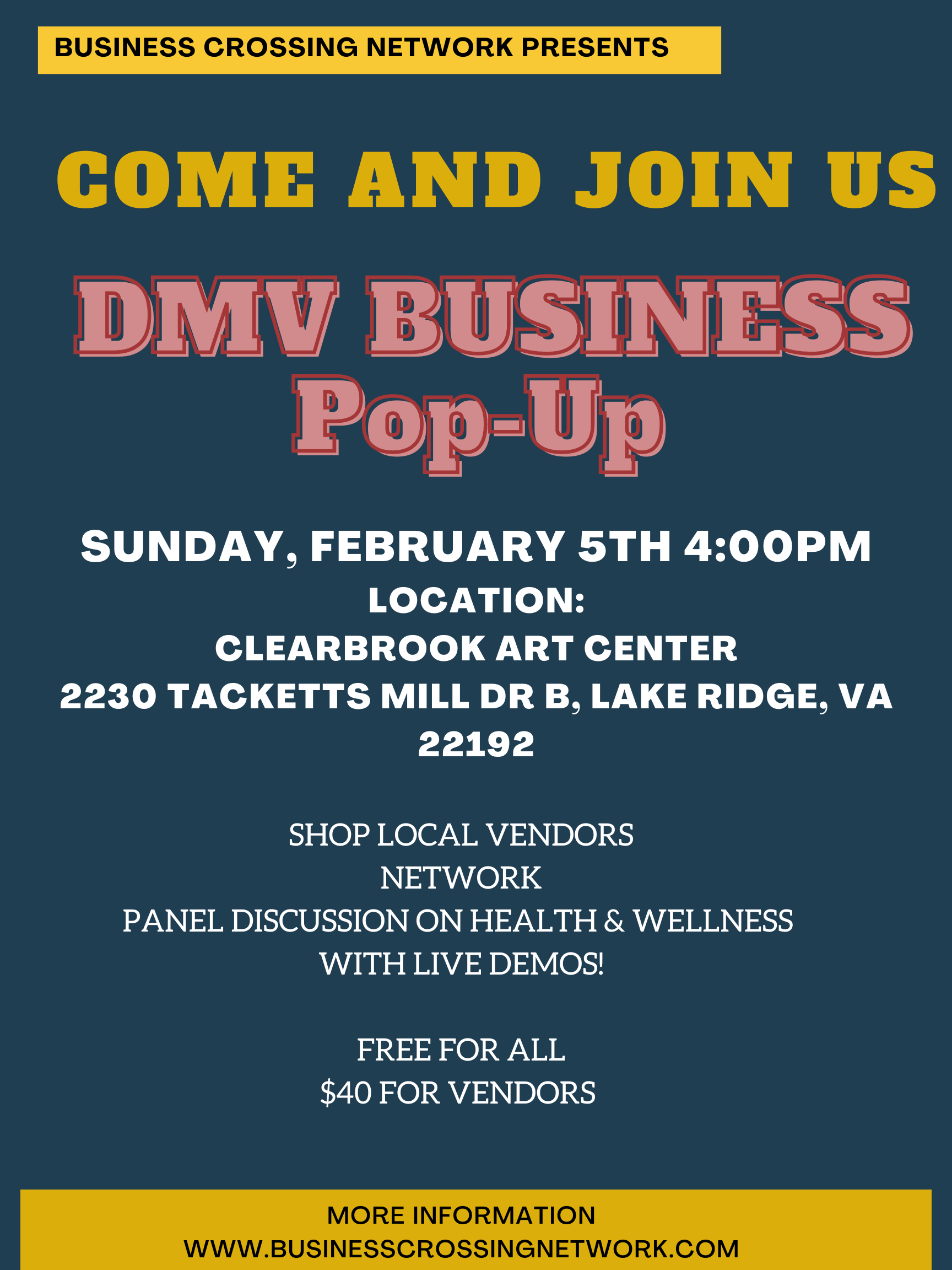 DMV Business Pop-Up This Sunday!