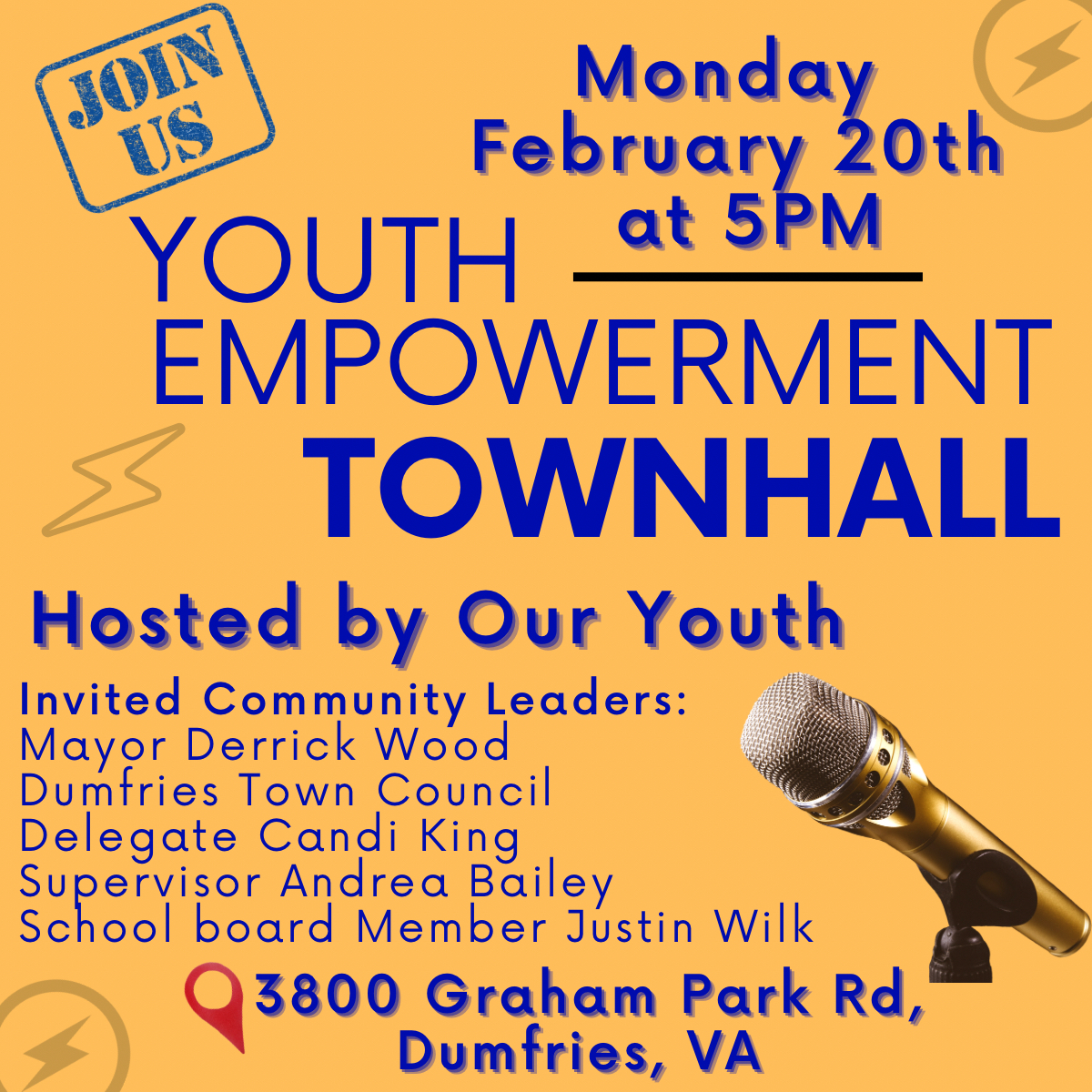 Mayor Derrick Wood and Community Leaders Announces Youth Empowerment Event in Dumfries