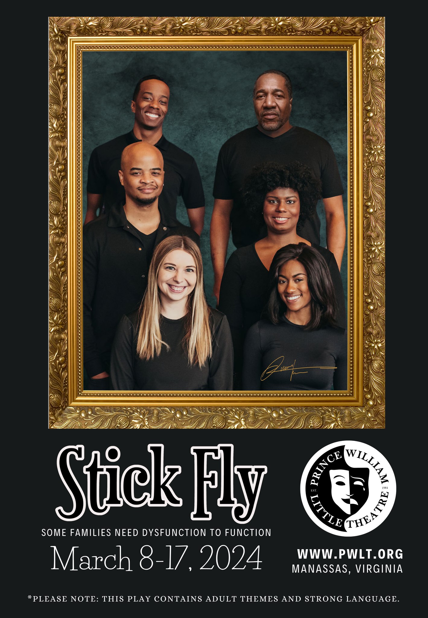 Prince William Little Theatre Presents Award-Winning Production “Stick Fly” by Lydia R.Diamond