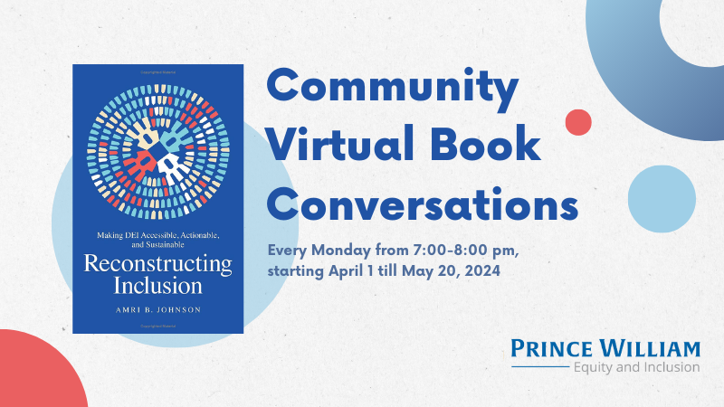 Prince William County Office of Equity & Inclusion Community Virtual Book Club Conversations